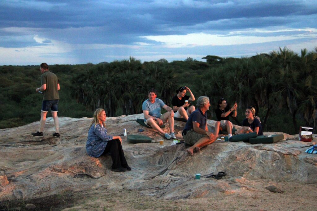 Zonsondergang in Kora met de hele groep_5613